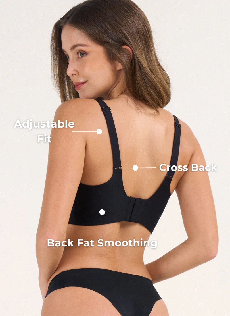 Soutien-gorge sans coutures festonné en gelée avec détails