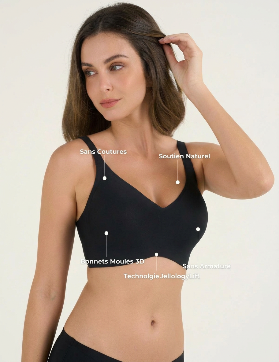Soutien-gorge push-up sans coutures en gelée pour tous les jours