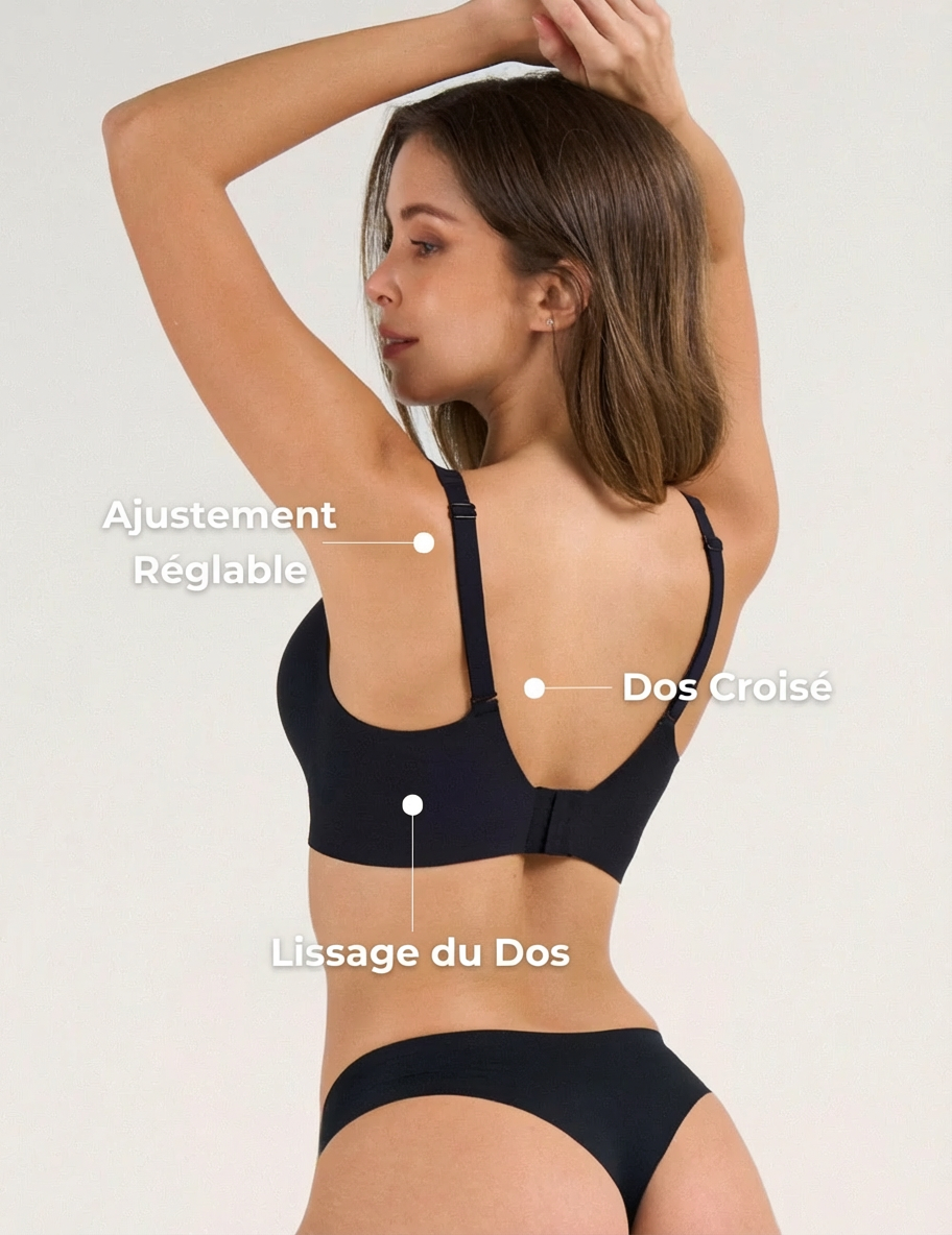 Soutien-gorge push-up sans coutures en gelée pour tous les jours